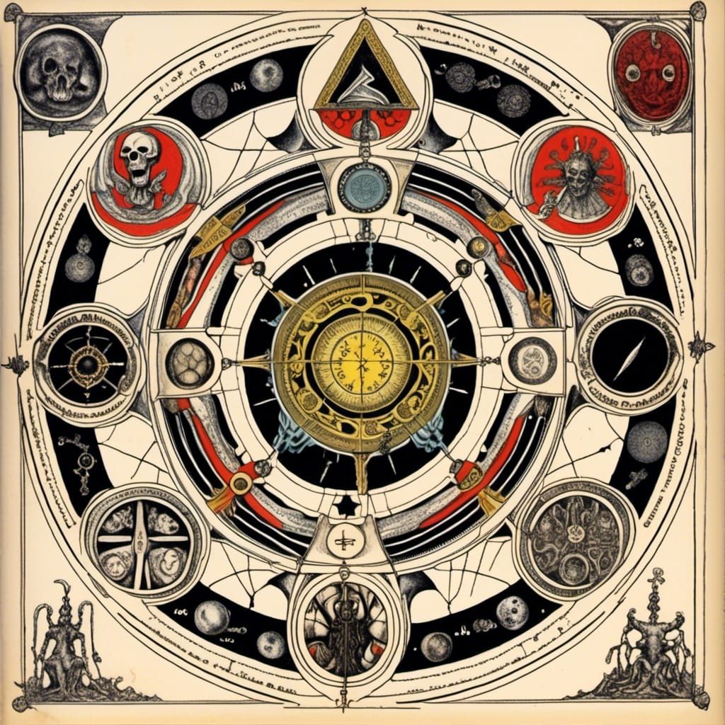 Macabre Star Circle Album Cover Art