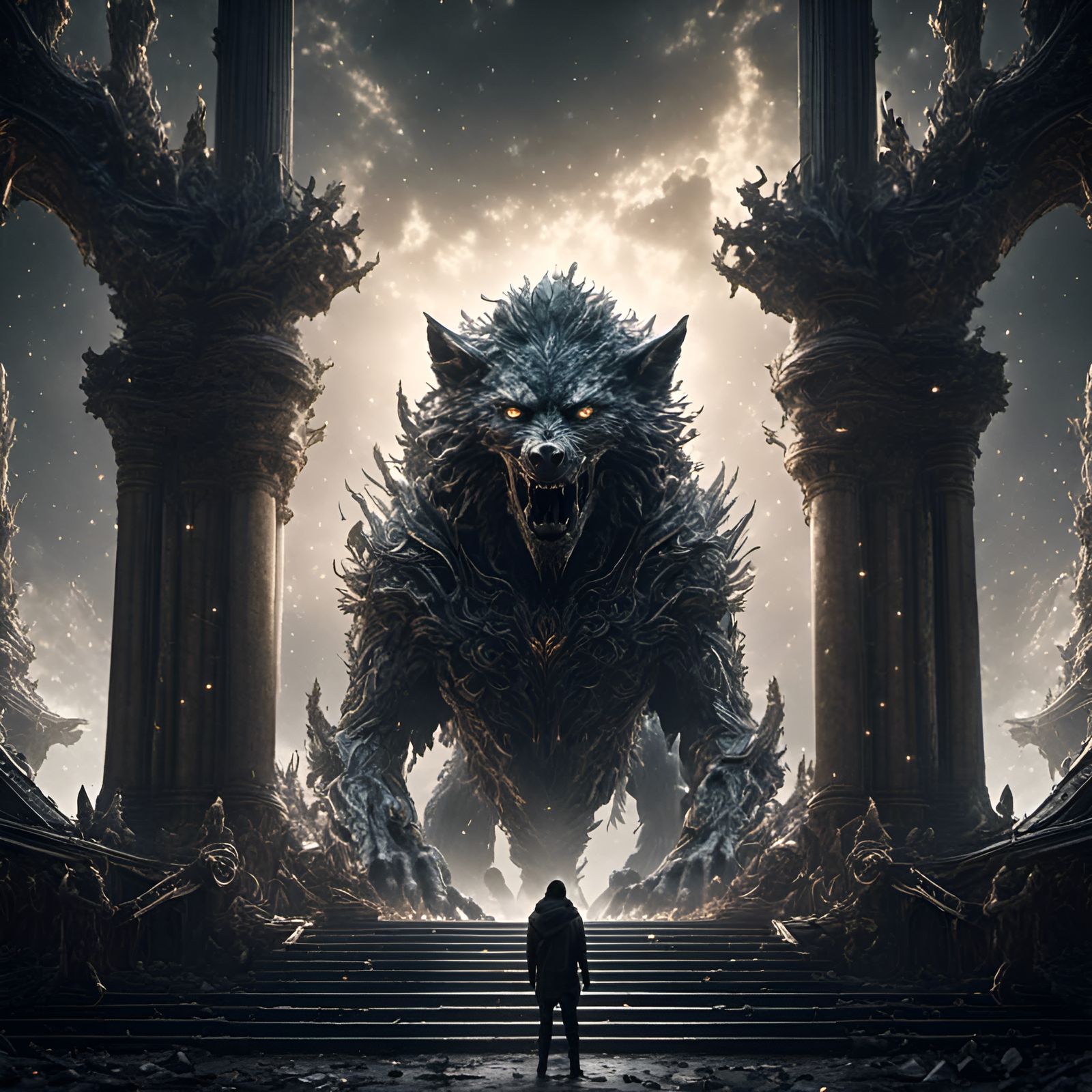 Dark Magic Transformation: Human to Werewolf