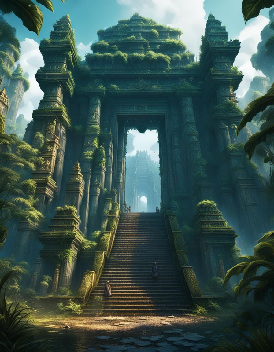 Epic entrance to an ancient jungle temple.