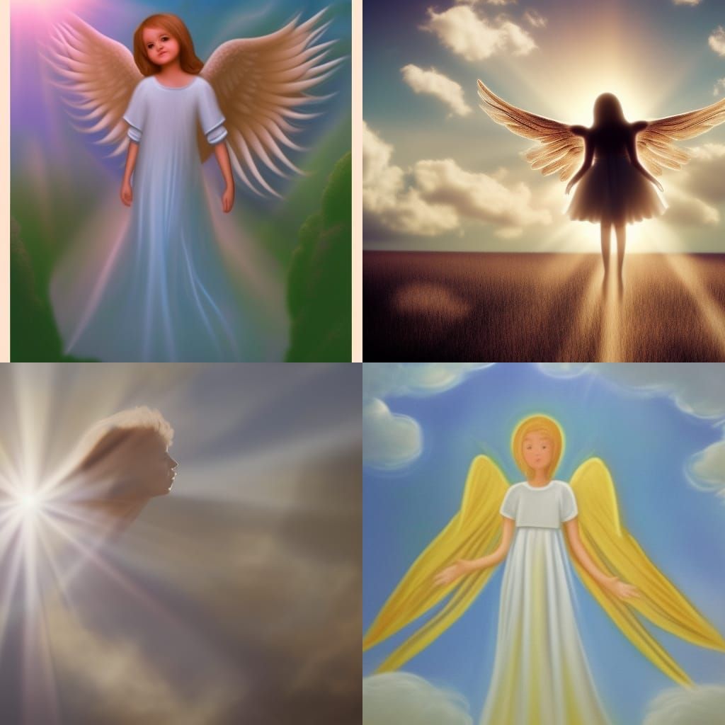 Divine Angel in Heavenly Sunlight