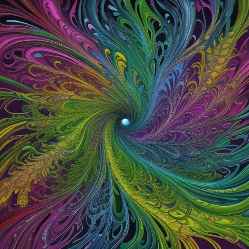 Surreal Marijuana Creatures in a Vibrant, Dreamlike World