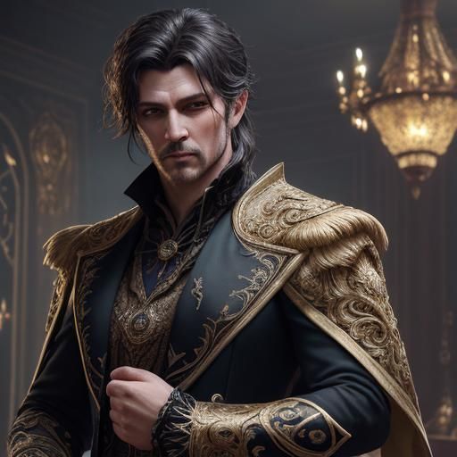 Masquerade Sailor in Lavish Ballroom Attire