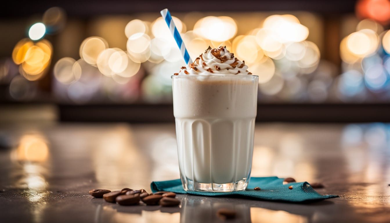 Delicious Vanilla Milkshake in Professional Photography