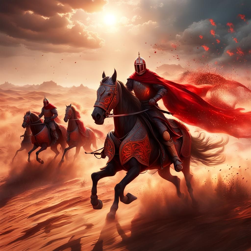 Red Knight's Desert Battle: Epic Clash