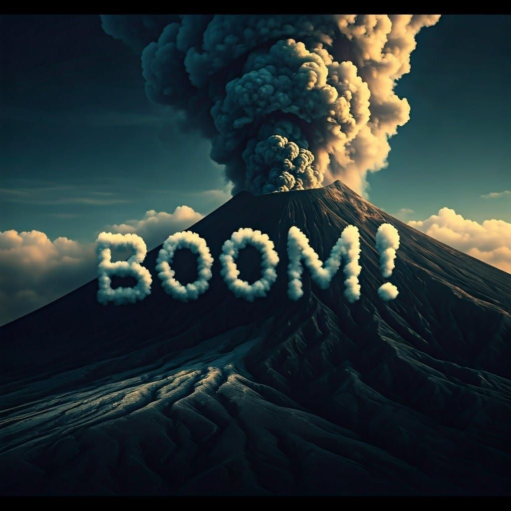Volcanic Smoke Spells "Boom!" in Cinematic Still