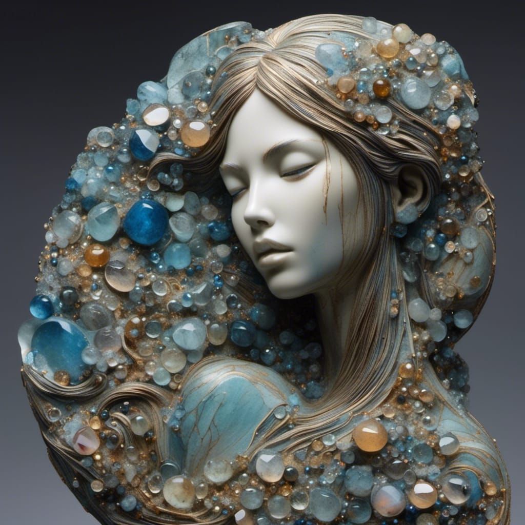 Labradorite Stone Woman: Ethereal Beauty