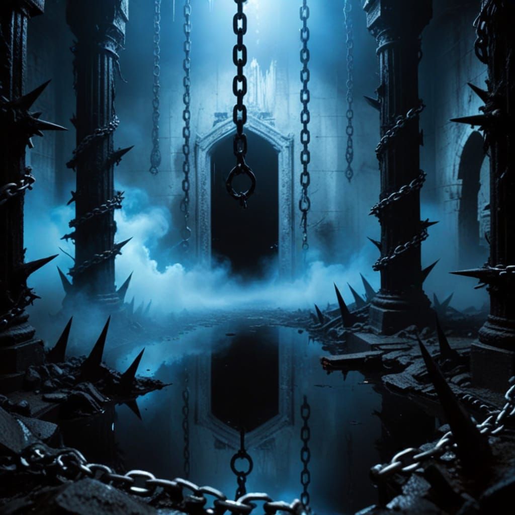 Evil Lair Entrance with Acid Doorway and Spikes