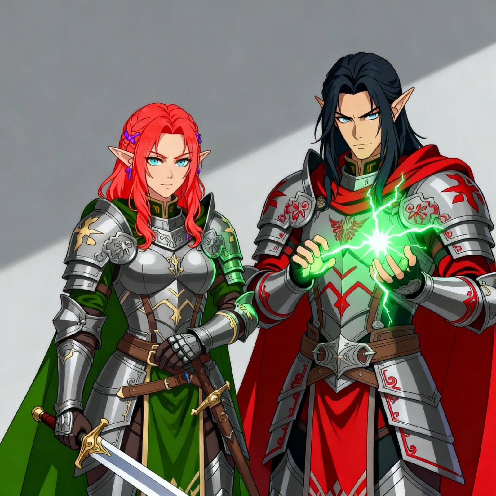 Anime Siblings in Studio Trigger Style