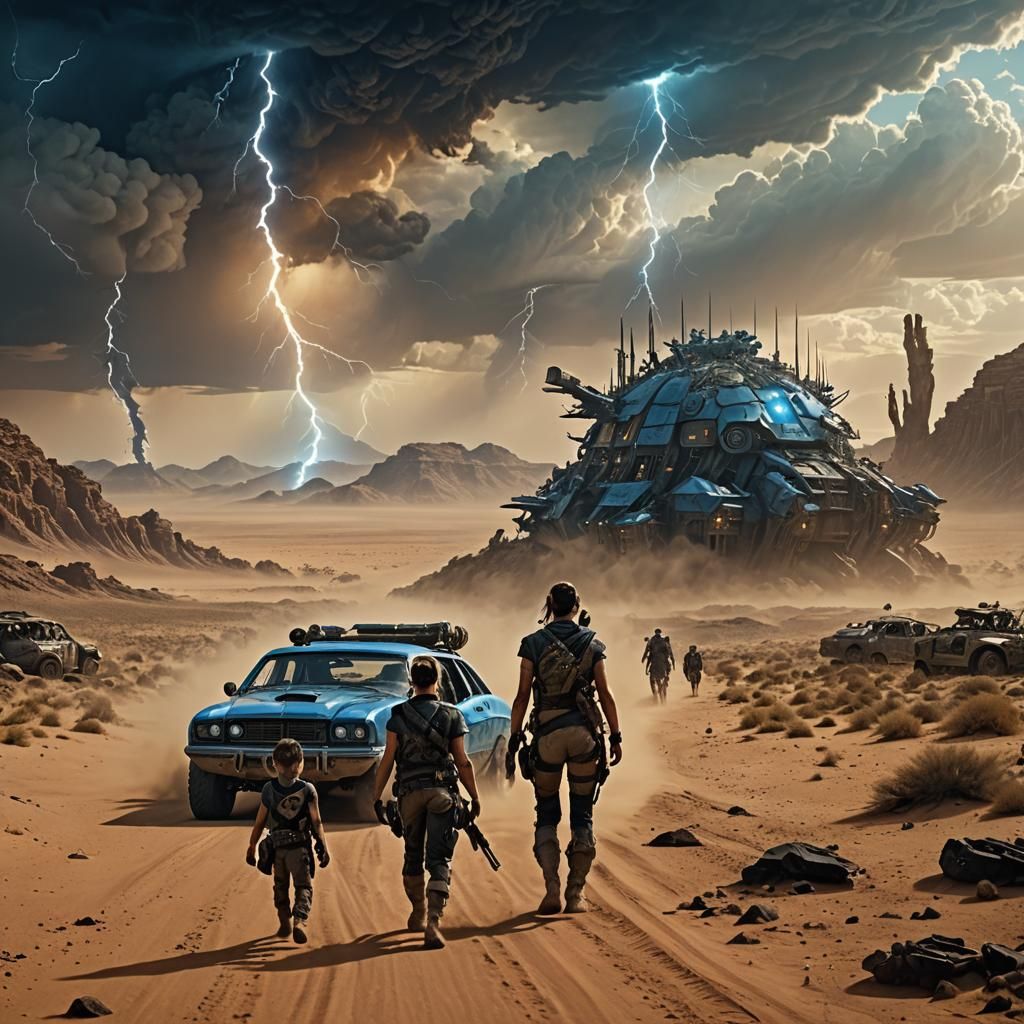 Tough Sci-Fi Kids on Desert Planet