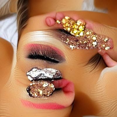 Really really super glam makeup