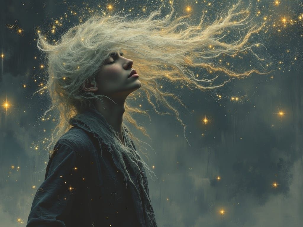 Enchanted Dreamer in Whimsical Portrait