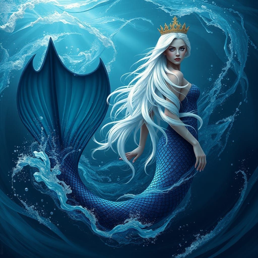 Mermaid Queen Fantasy Concept Art
