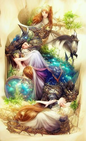 Beautiful Fantasy Faerie Queen Illustration