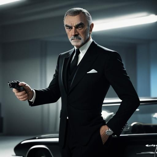Sean Connery as James Bond 007 Film Still