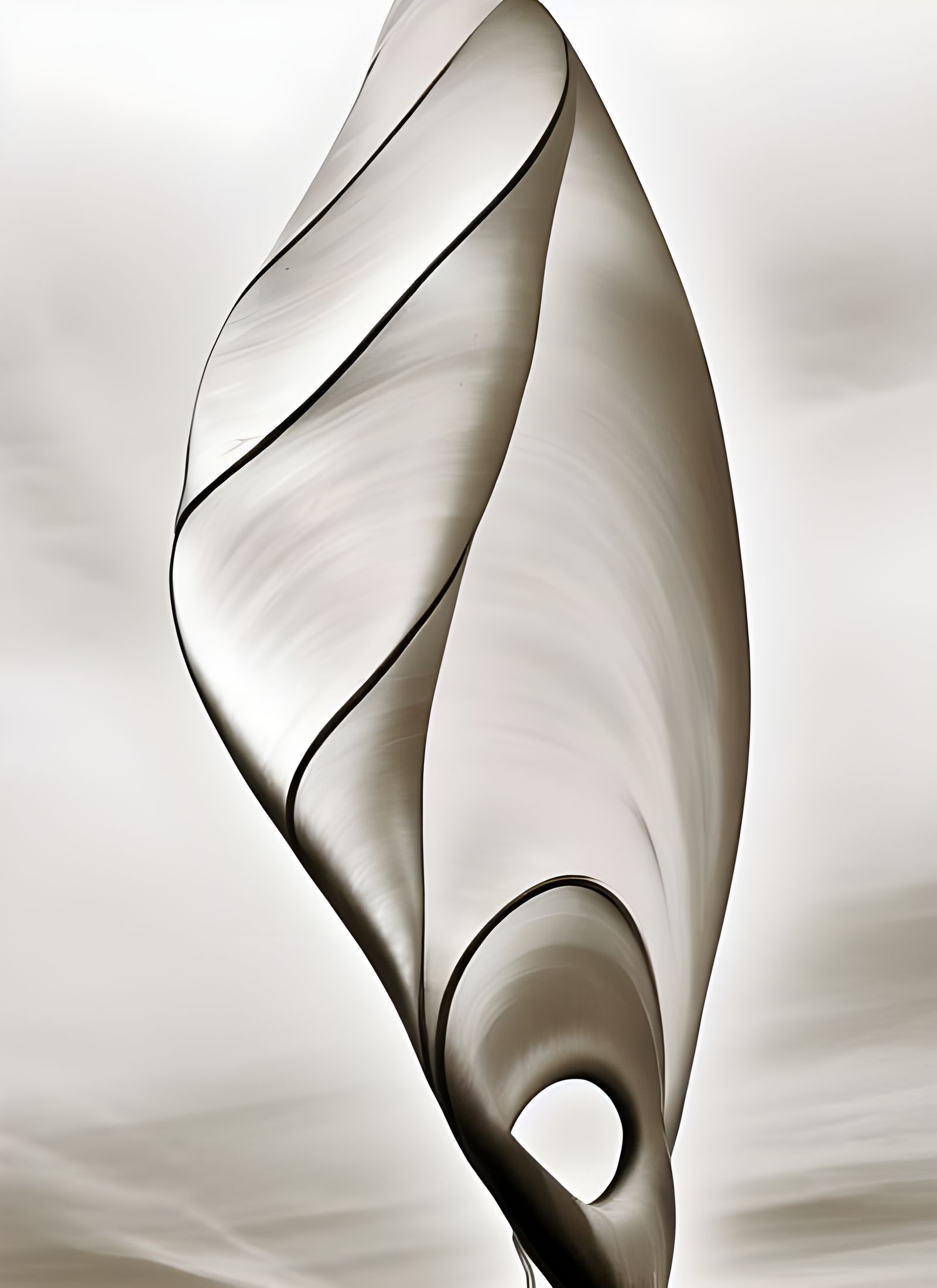 Wheat Sculpture Against Cityscape, Fine Art Photography