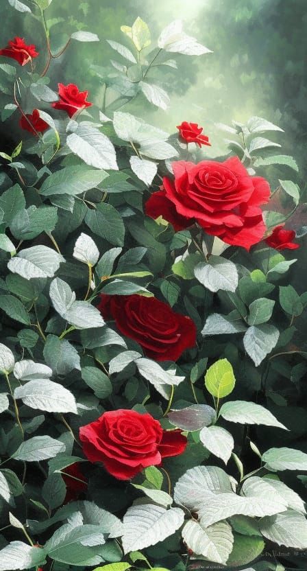 Crying Rose in High Contrast: Hyperrealistic Digital Art