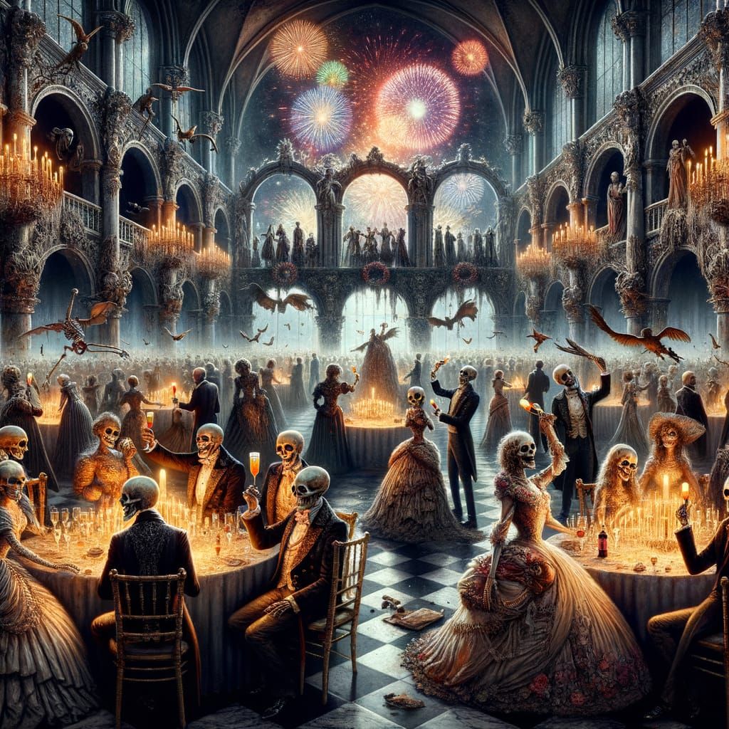 Undead Aristocrats at a Grand New Year's Ball