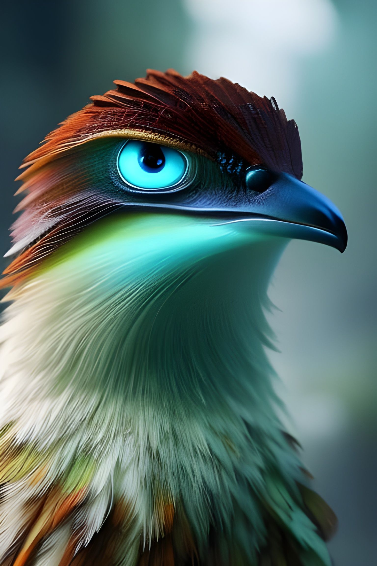 Alien Blue Eye Bird
