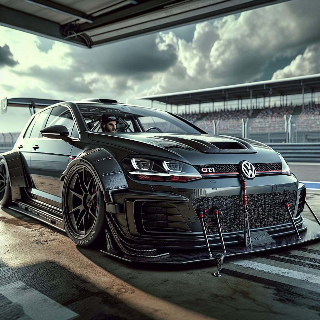 Volkswagen GTI Race Car in Cinematic Style