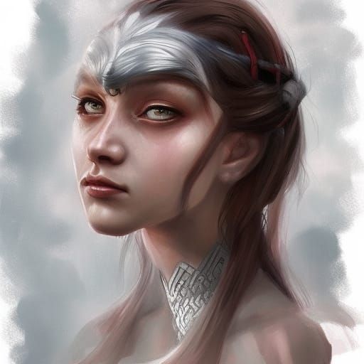 Historical Figure Portrait in Trending Digital Art Style