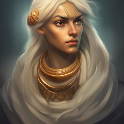 Detailed Portrait of Mythological Figure in Unreal Engine 5