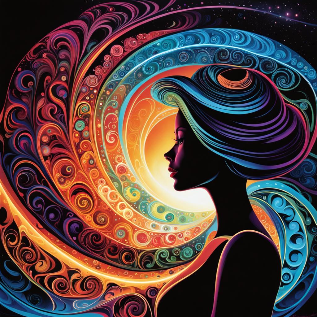 Shilouette Swirl woman