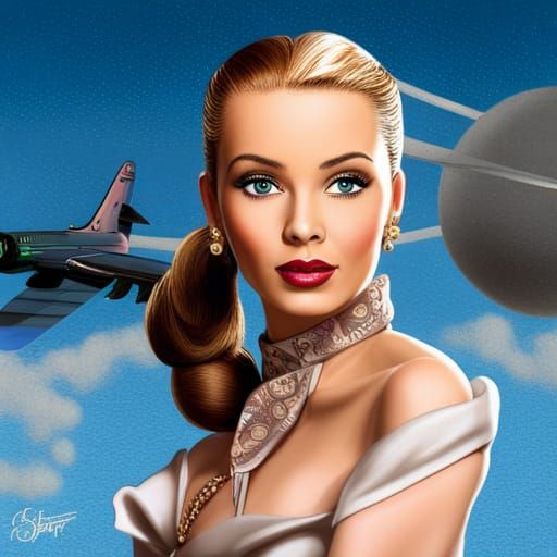 1950s Air Force Barbie with Atomic Backdrop