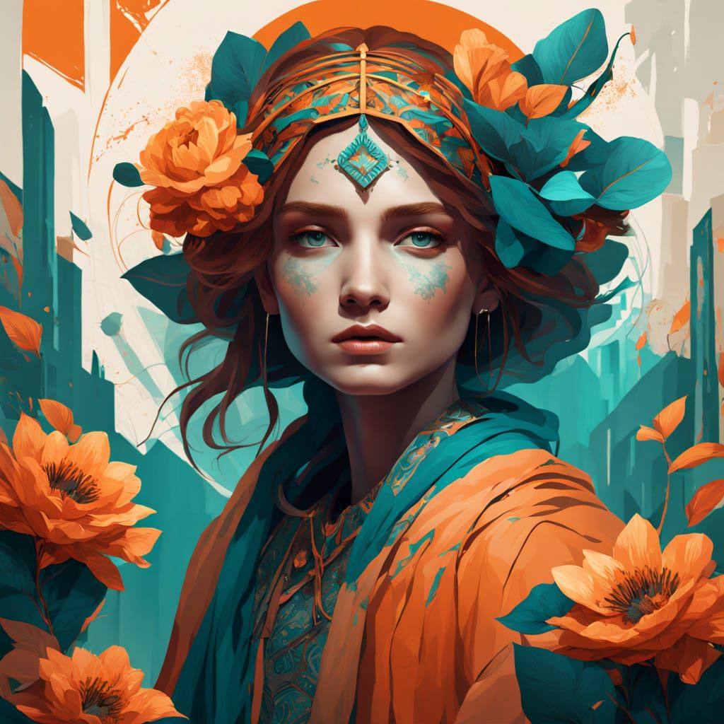 Ethereal Dreamscapes in Art Nouveau Style