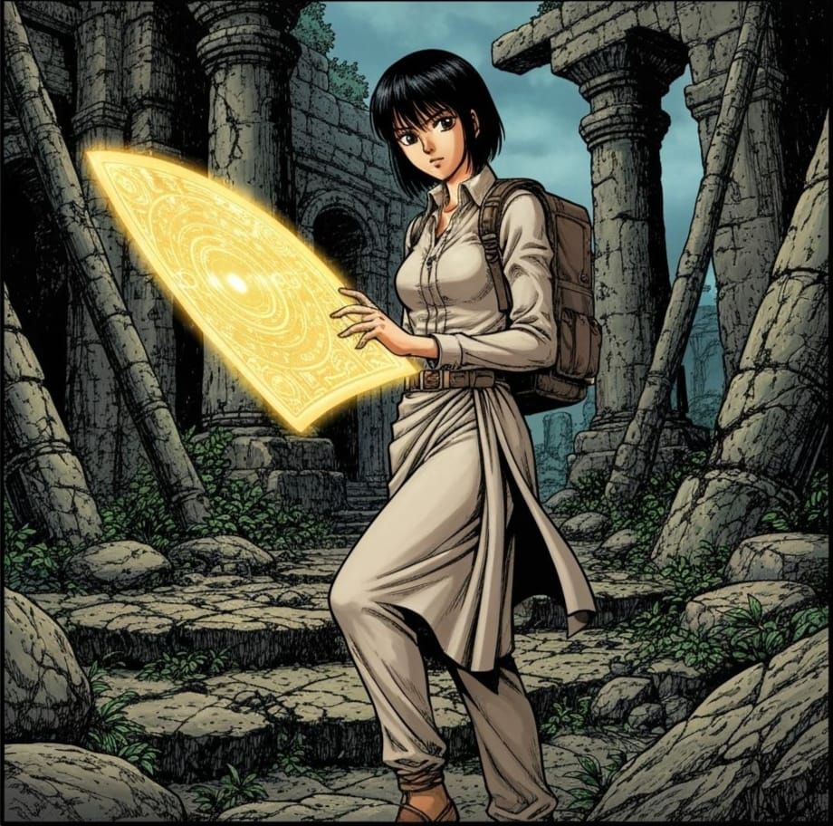 Explorer Deciphers Glowing Hieroglyphs in Ancient Ruins