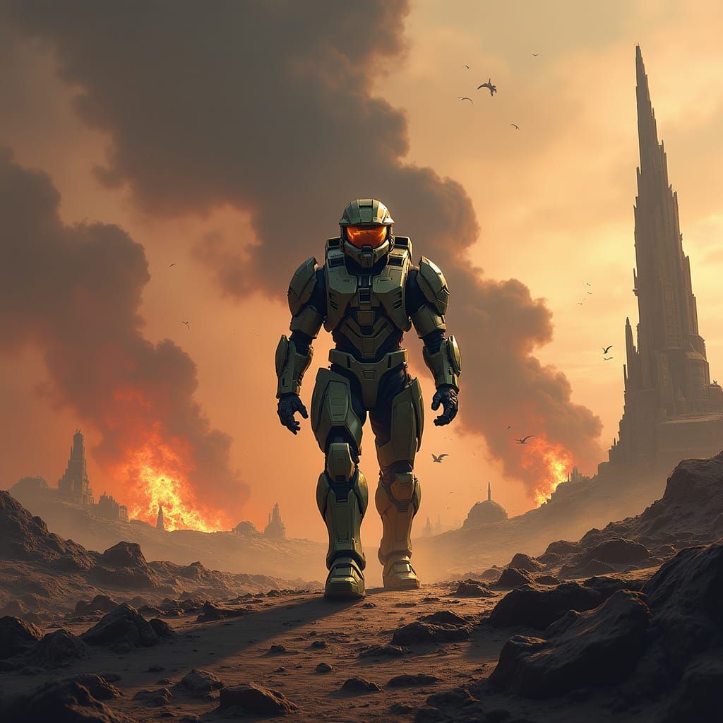 Halo Reach Battlefield: Spartan's Courage in Desolation