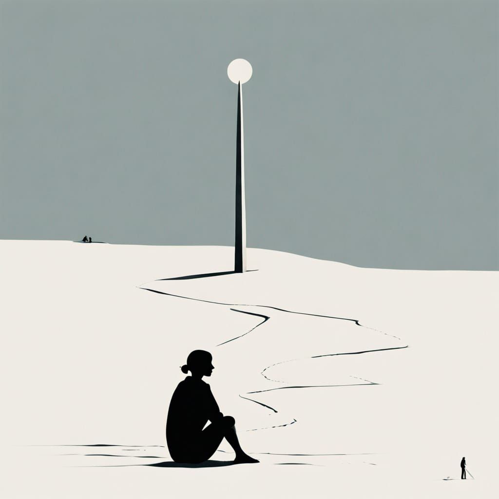 Lonely Minimalist Art Captures Solitude