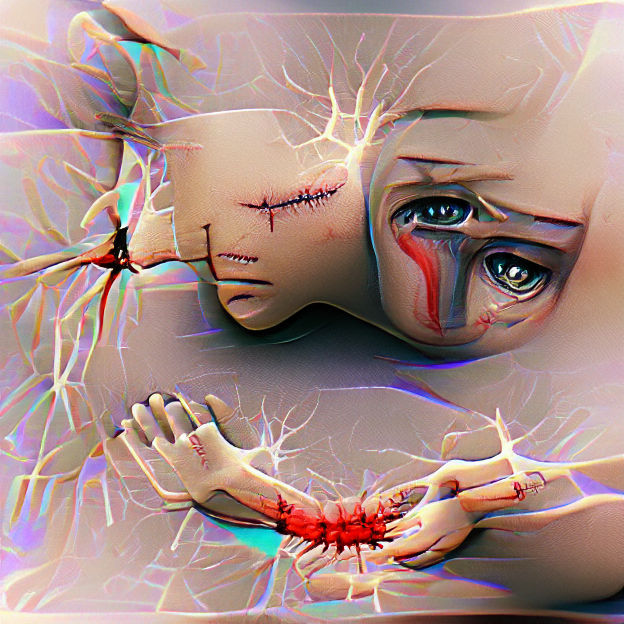 Abstract AI Image Generated From Simple Prompt