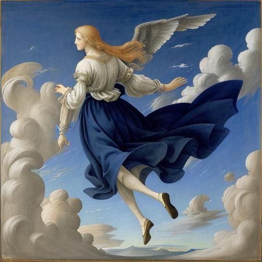 Wind Sweeping Clouds: Fresco Meets Color Field