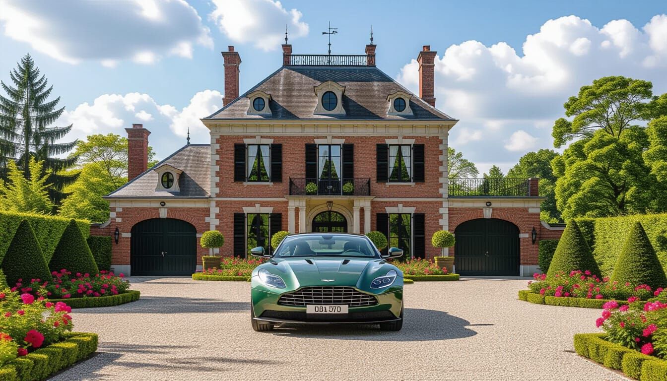 Victorian Chateau With Aston Martin DBX 707