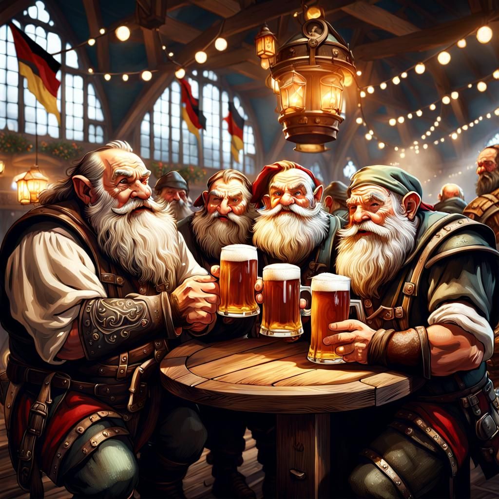 Ironhill Dwarfs at Oktoberfest: A Dark Fantasy Beer Festival