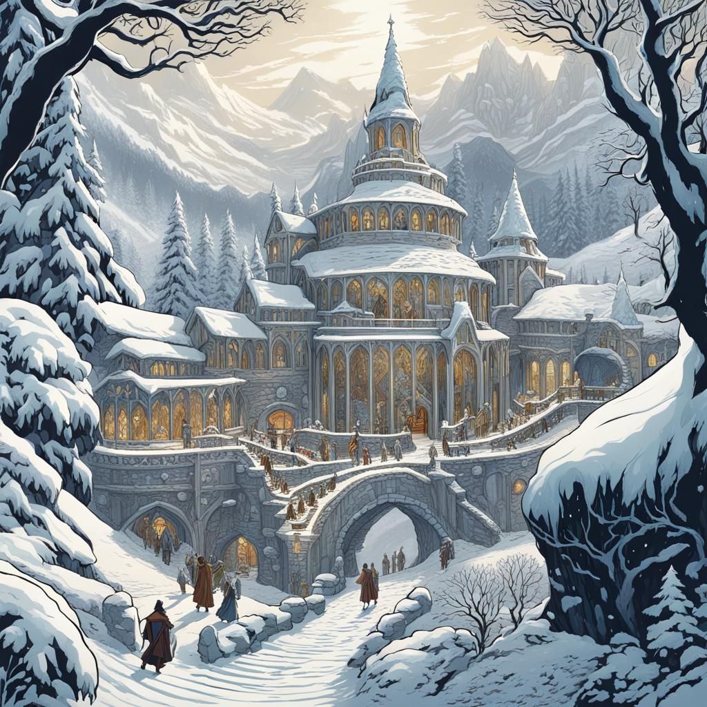 Winter Olympiad Celebrations in Tolkien's Rivendell