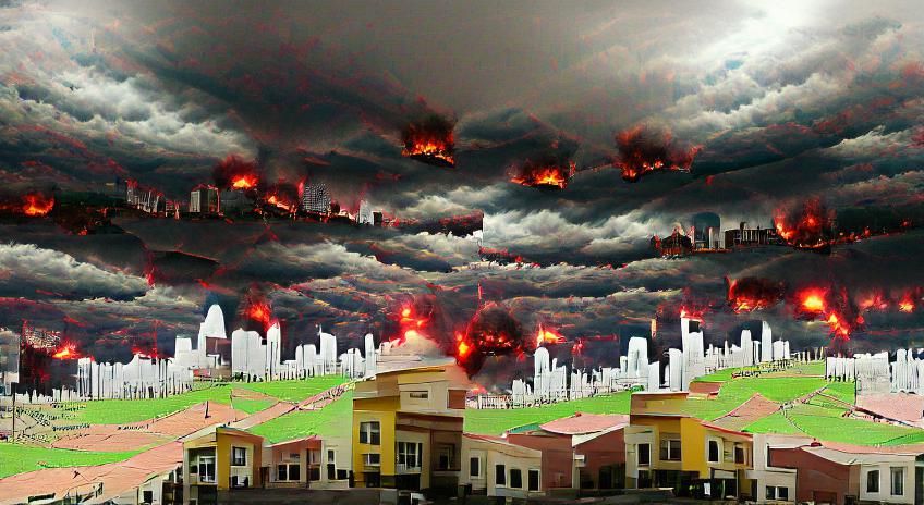 Post-Apocalyptic Cityscape: A World After Disaster
