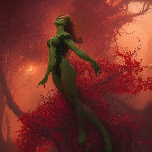 Marvel's Poison Ivy: Hyperdetailed Risky Concept Art