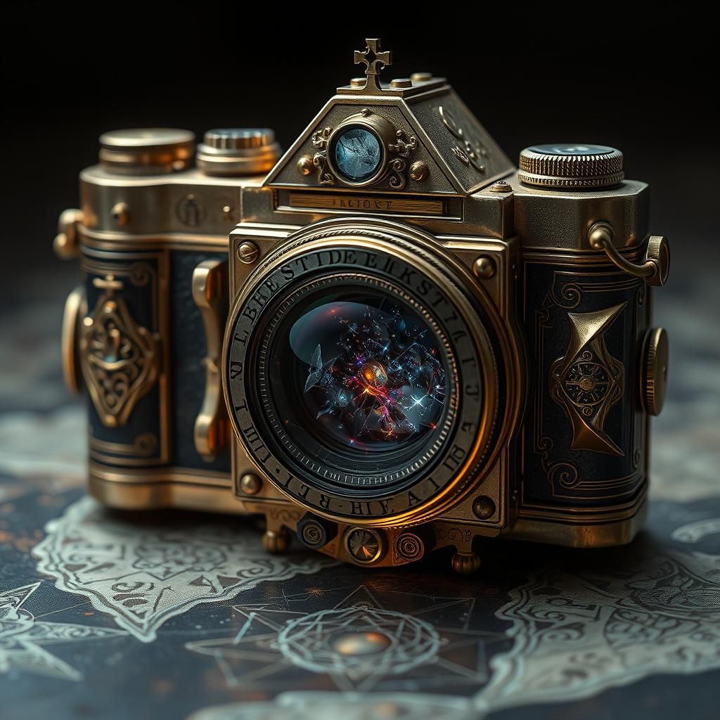 Ornate Camera Captures Illusions in Dreamlike Digital Art