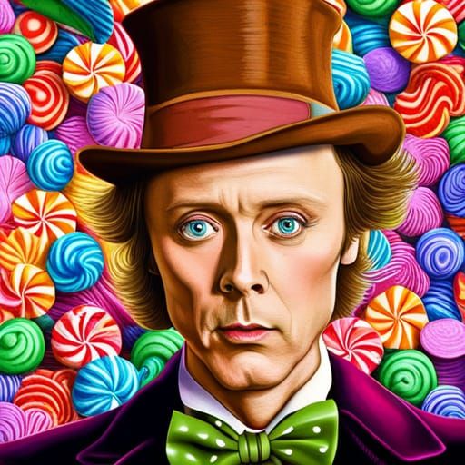 Christopher Walken as Psychedelic Candy Man, Digital Art