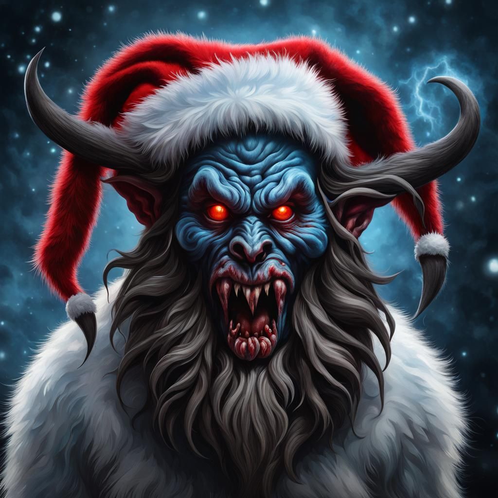 Mutated Christmas Krampus Zombie Baby Horror