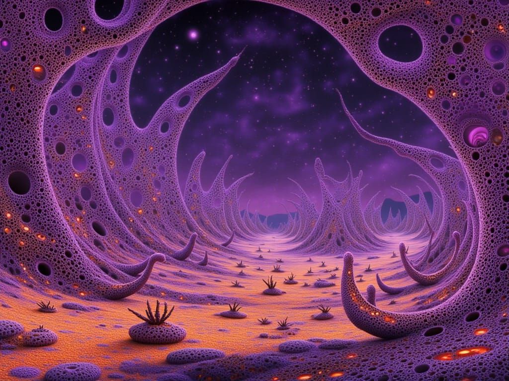 Galactic Pathway Unveils Alien World in Vibrant Colors