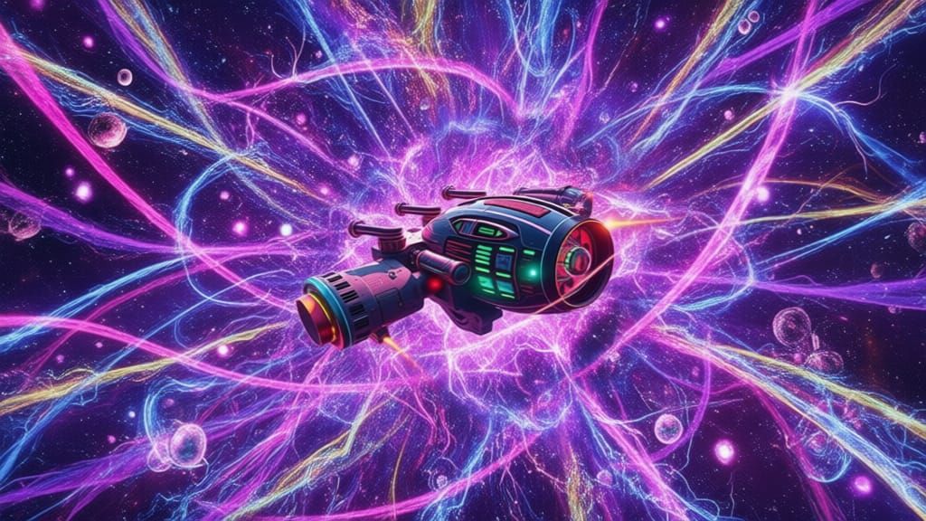 Subatomic Universe of Charged Particle Ribbons