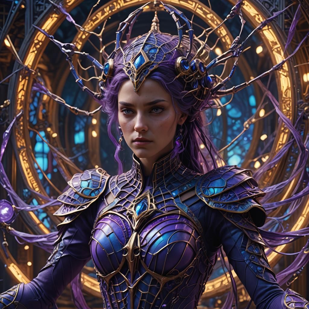 Arachne Weaving a Tesseract: Digital Matte Painting