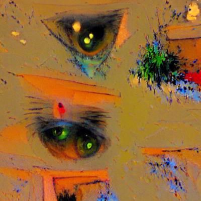 Surreal Eye Observing Emptiness