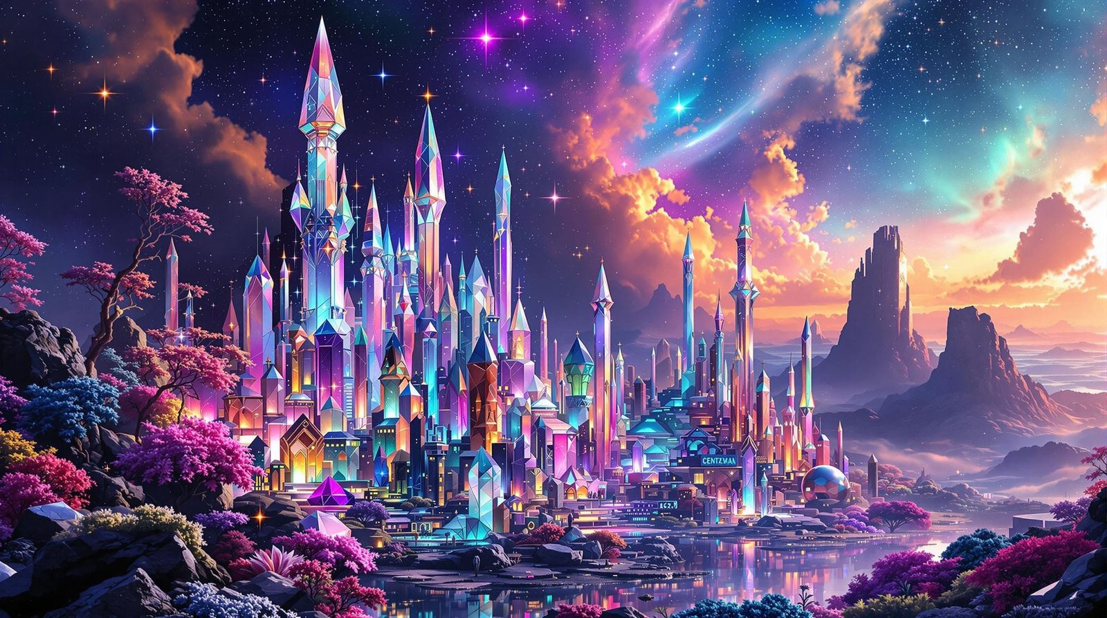 Crystal City Shines in Cosmic Landscape