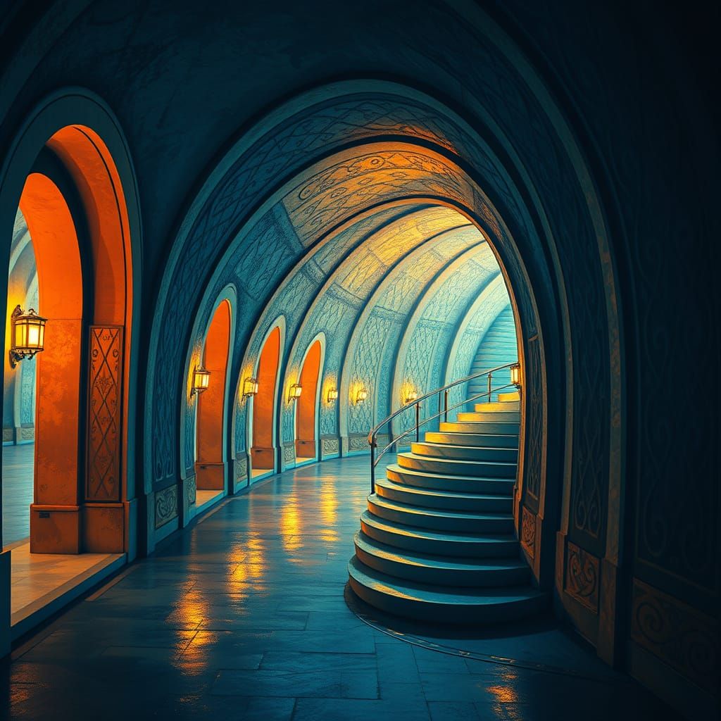 Surreal hallway 1