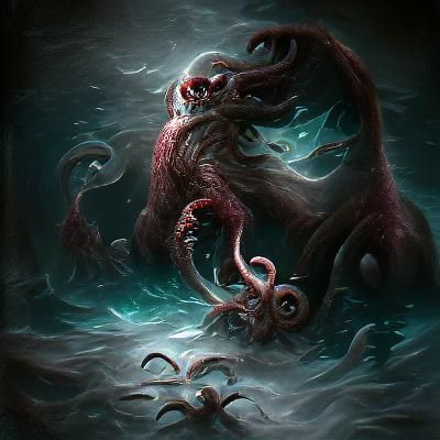 Sinister Kraken Emerges from the Deep