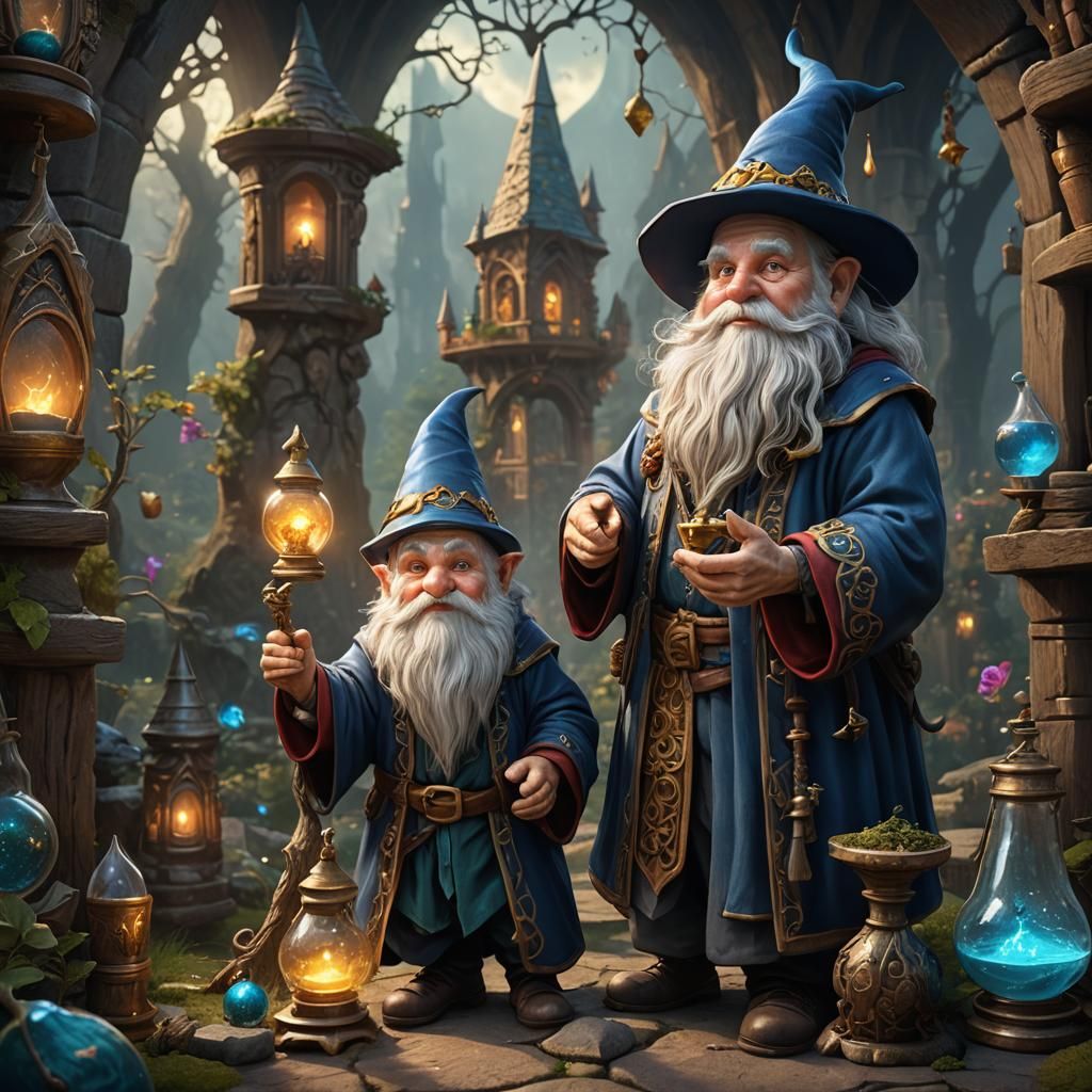 Shalak & Azam, the two wise wizard gnome brothers