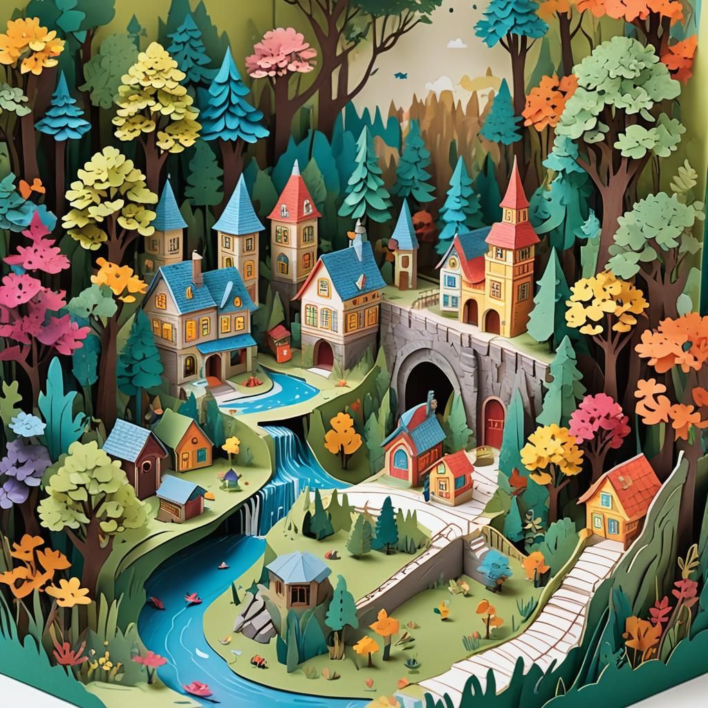 Interactive 3D Pop-Up Book Scene